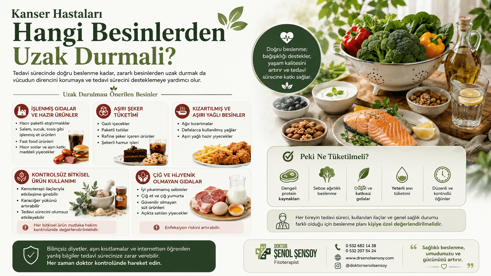 Kanser Hastaları Hangi Besinlerden Uzak Durmalı?